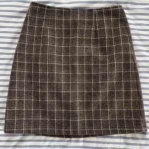 Vintage Wool Check Skirt from Hey Jude (Vancouver)